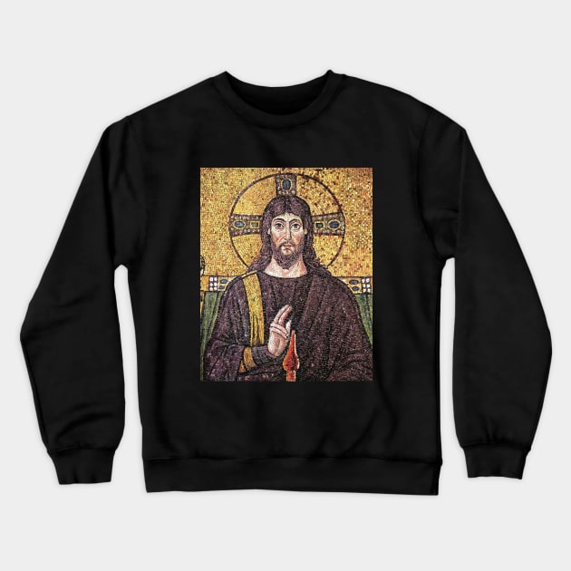 Jesus Christ Mozaic Crewneck Sweatshirt by Embrace Masculinity